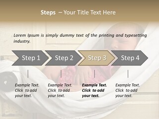 Newborn Baby Sleeping PowerPoint Template