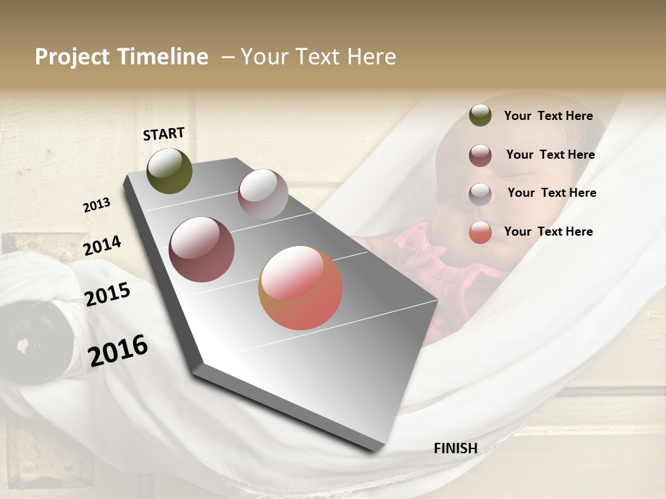 Newborn Baby Sleeping PowerPoint Template