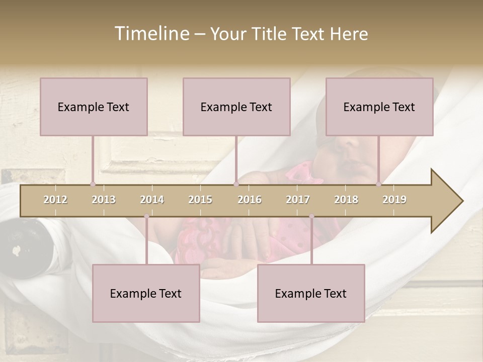 Newborn Baby Sleeping PowerPoint Template
