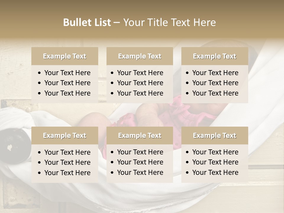 Newborn Baby Sleeping PowerPoint Template