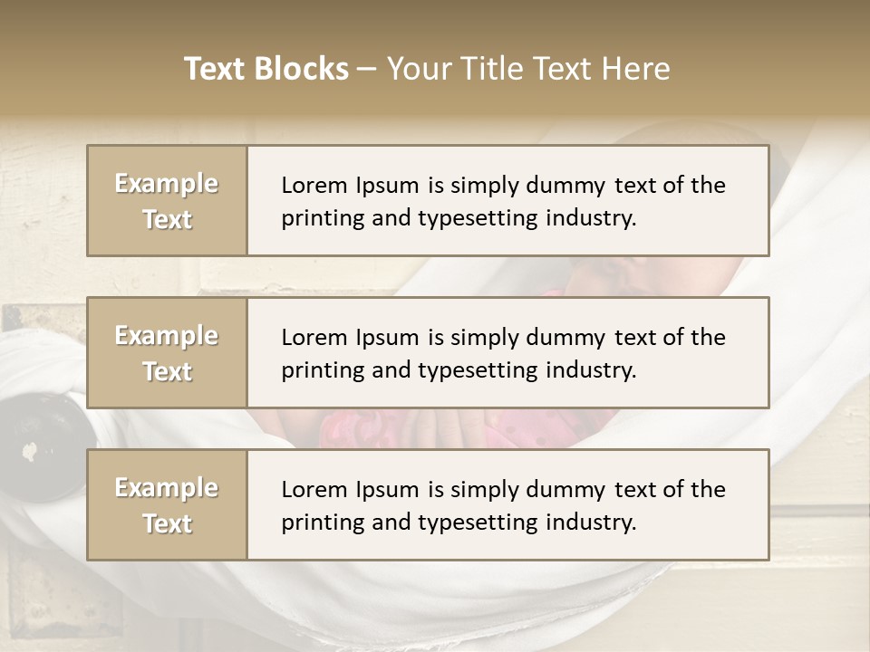 Newborn Baby Sleeping PowerPoint Template