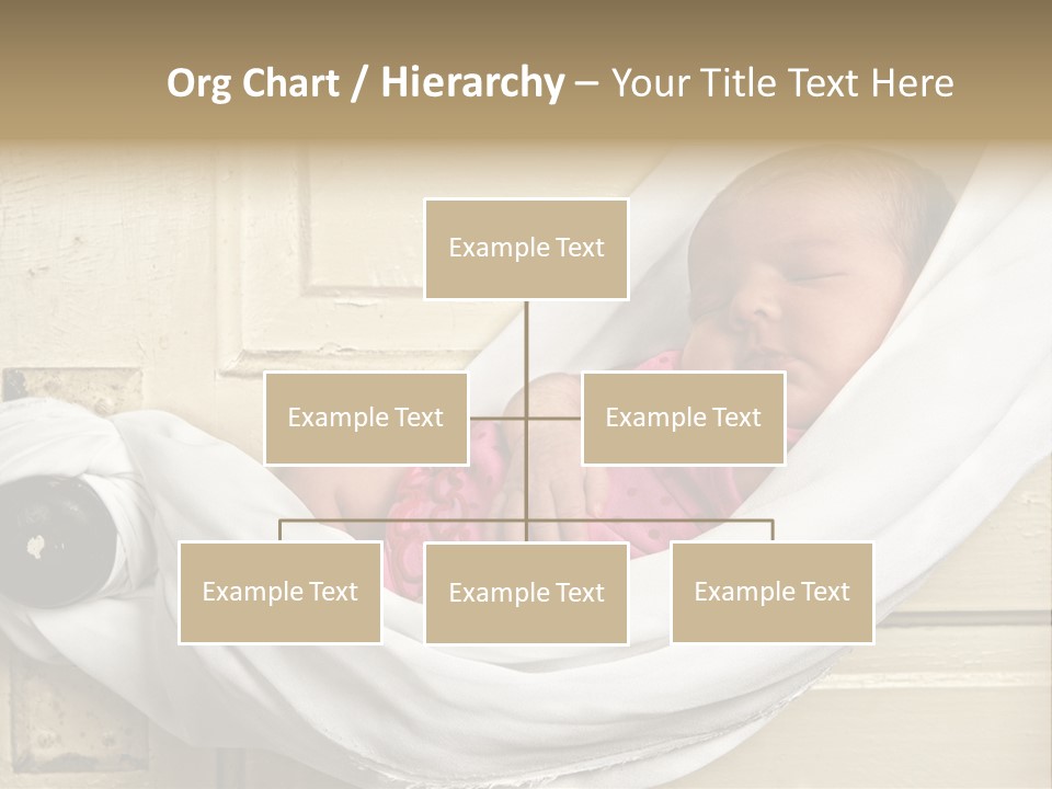 Newborn Baby Sleeping PowerPoint Template