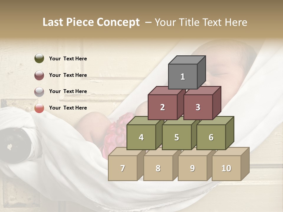 Newborn Baby Sleeping PowerPoint Template