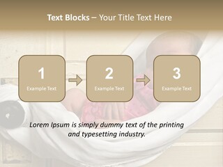 Newborn Baby Sleeping PowerPoint Template