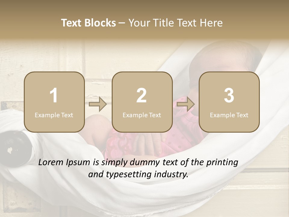 Newborn Baby Sleeping PowerPoint Template