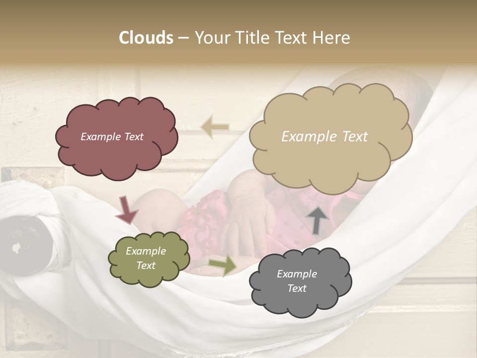Newborn Baby Sleeping PowerPoint Template