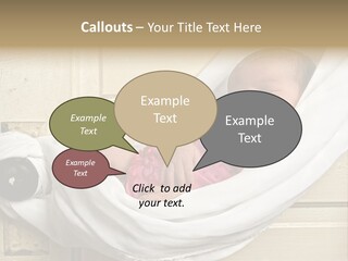 Newborn Baby Sleeping PowerPoint Template