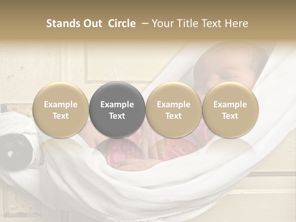 Newborn Baby Sleeping PowerPoint Template