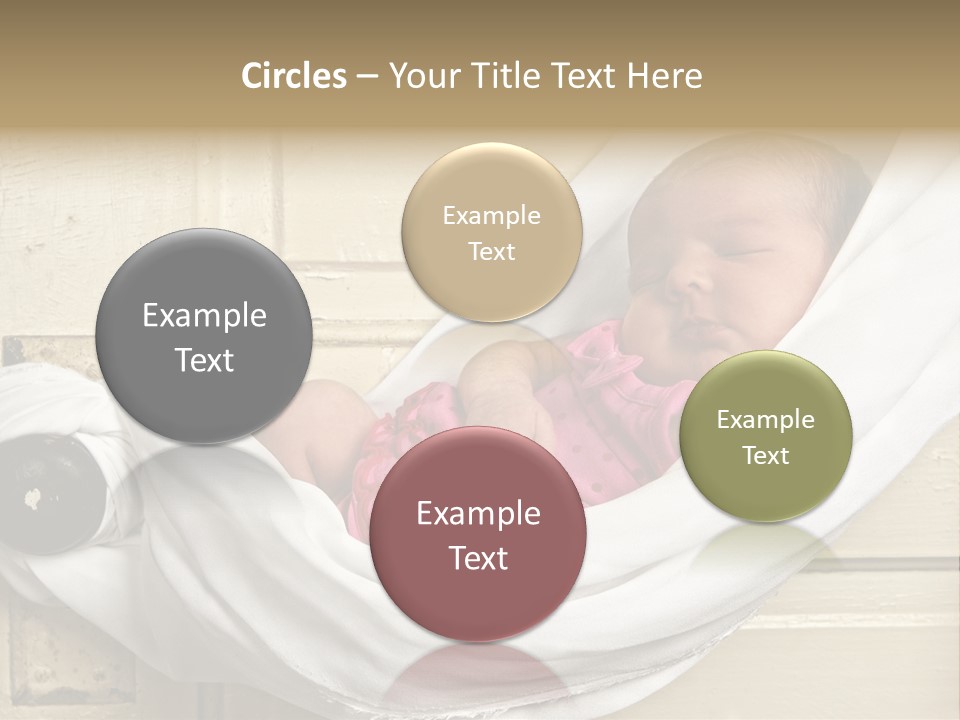 Newborn Baby Sleeping PowerPoint Template