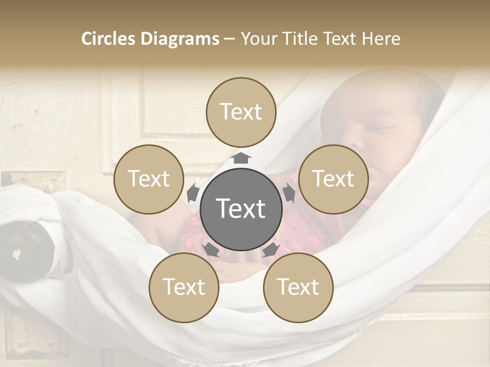 Newborn Baby Sleeping PowerPoint Template