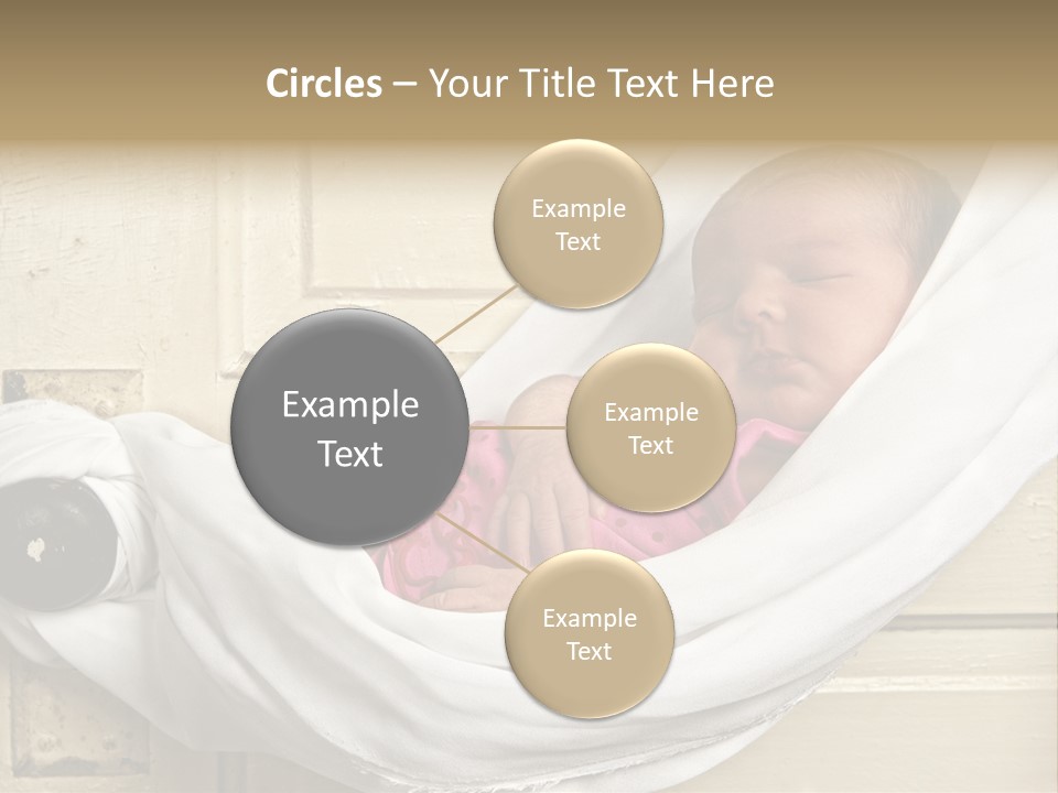 Newborn Baby Sleeping PowerPoint Template