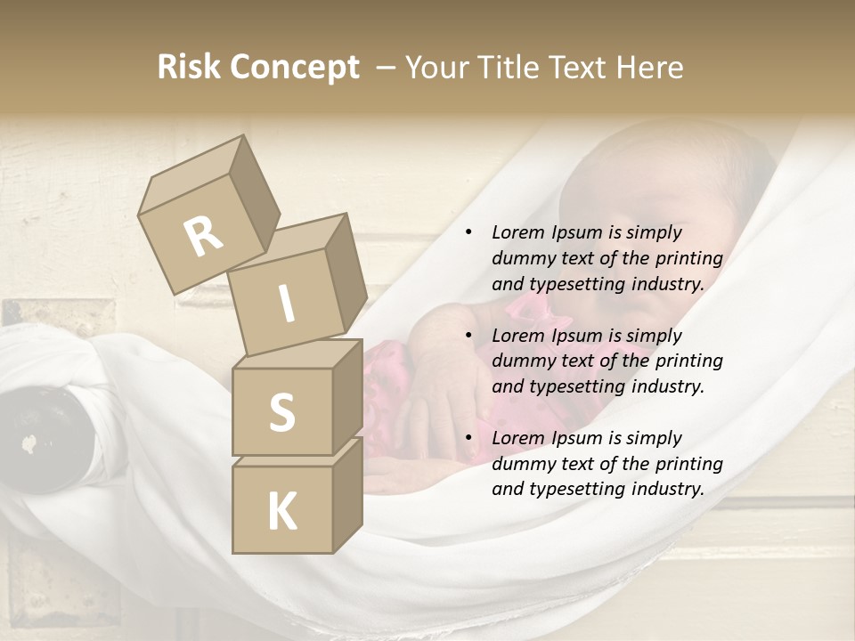 Newborn Baby Sleeping PowerPoint Template