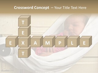 Newborn Baby Sleeping PowerPoint Template