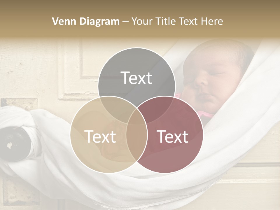 Newborn Baby Sleeping PowerPoint Template