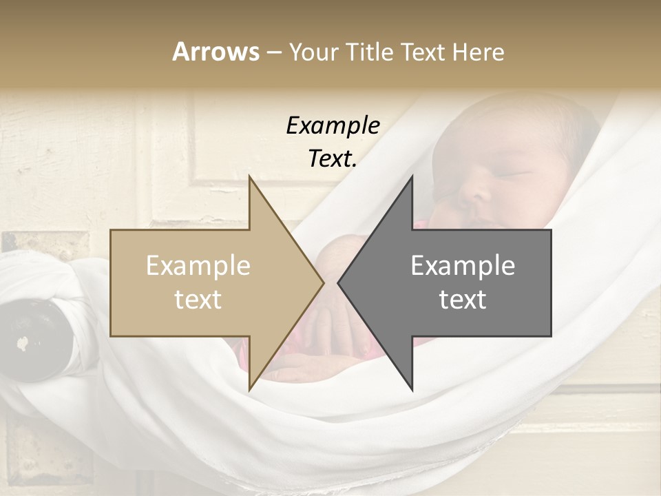 Newborn Baby Sleeping PowerPoint Template