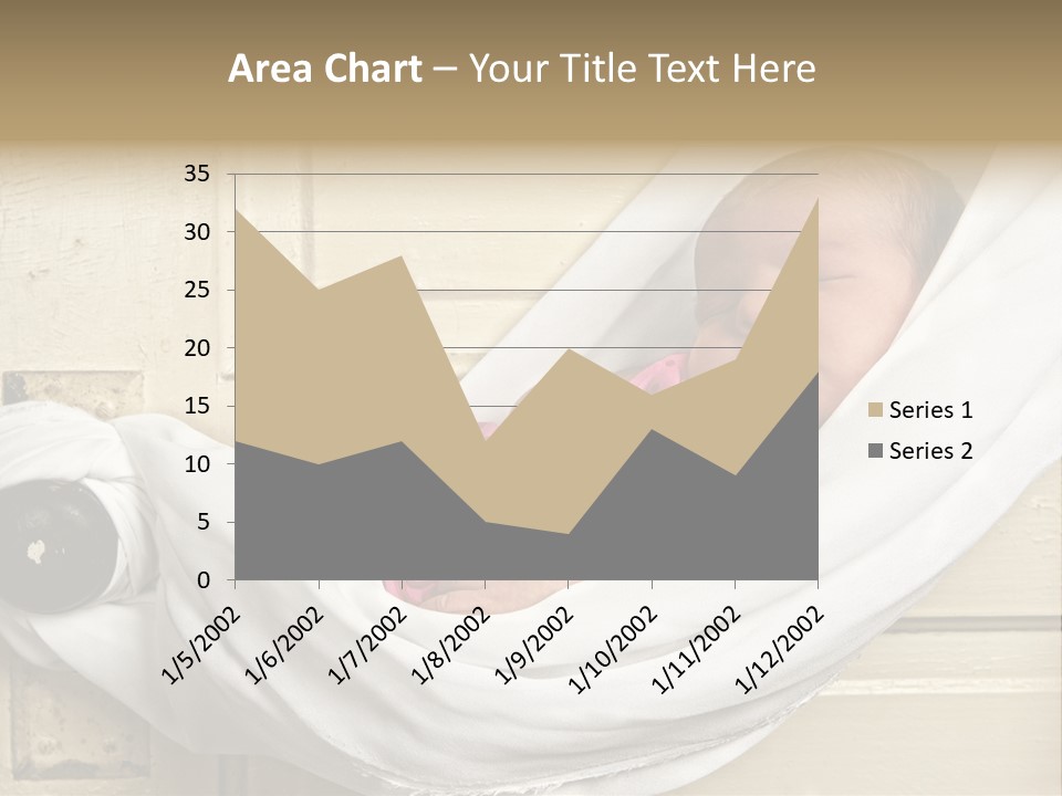 Newborn Baby Sleeping PowerPoint Template