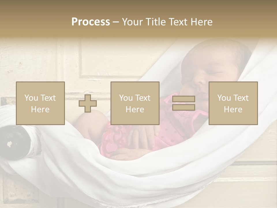 Newborn Baby Sleeping PowerPoint Template