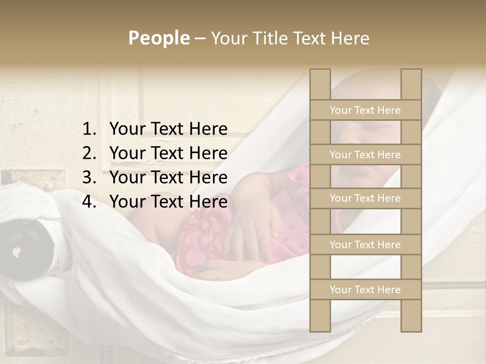 Newborn Baby Sleeping PowerPoint Template