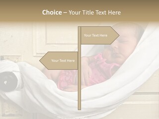 Newborn Baby Sleeping PowerPoint Template