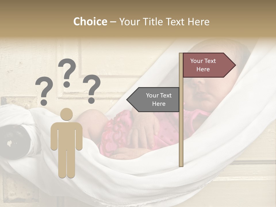 Newborn Baby Sleeping PowerPoint Template