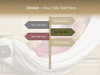 Newborn Baby Sleeping PowerPoint Template