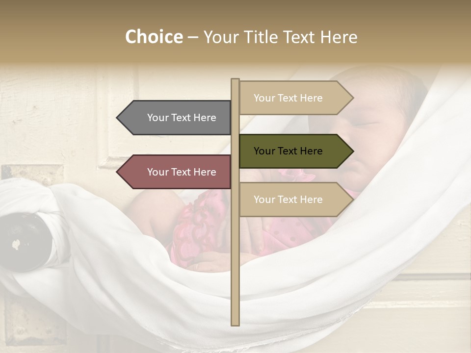 Newborn Baby Sleeping PowerPoint Template