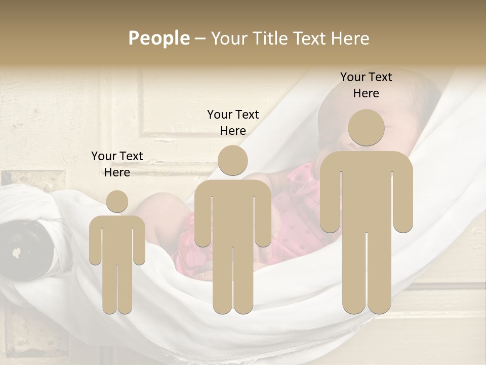 Newborn Baby Sleeping PowerPoint Template