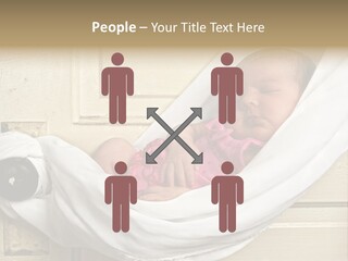 Newborn Baby Sleeping PowerPoint Template
