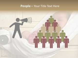 Newborn Baby Sleeping PowerPoint Template