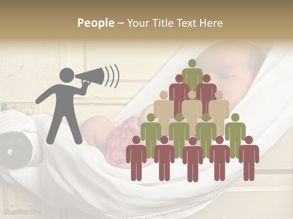 Newborn Baby Sleeping PowerPoint Template