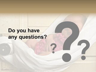 Newborn Baby Sleeping PowerPoint Template