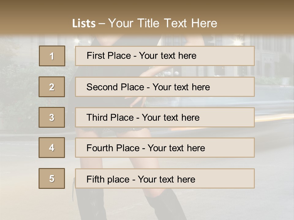 Urban High Fashion PowerPoint Template