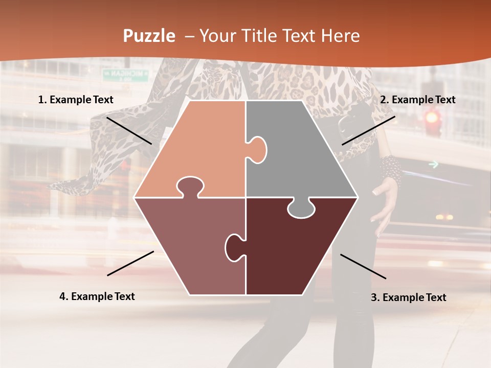 Urban Fashion Models PowerPoint Template