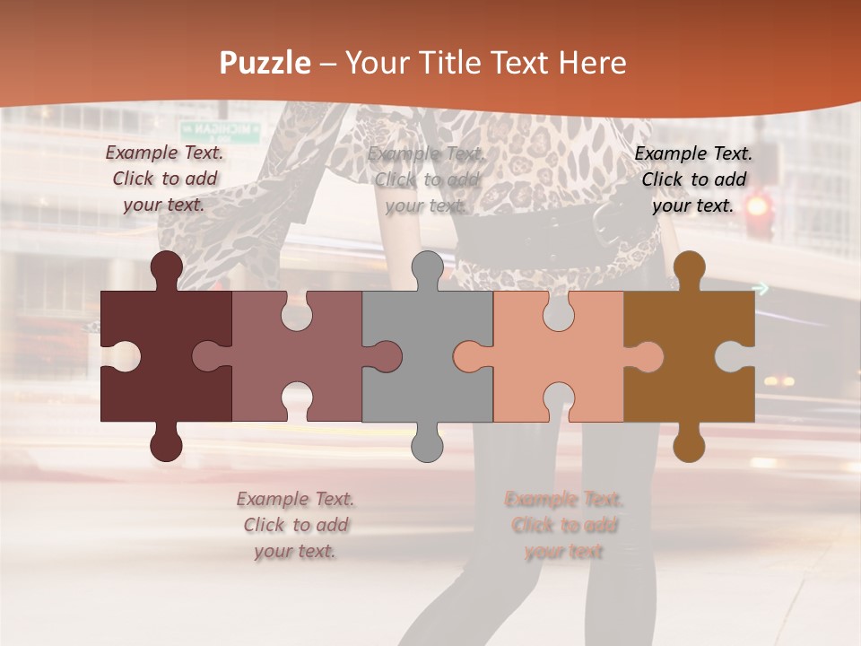 Urban Fashion Models PowerPoint Template