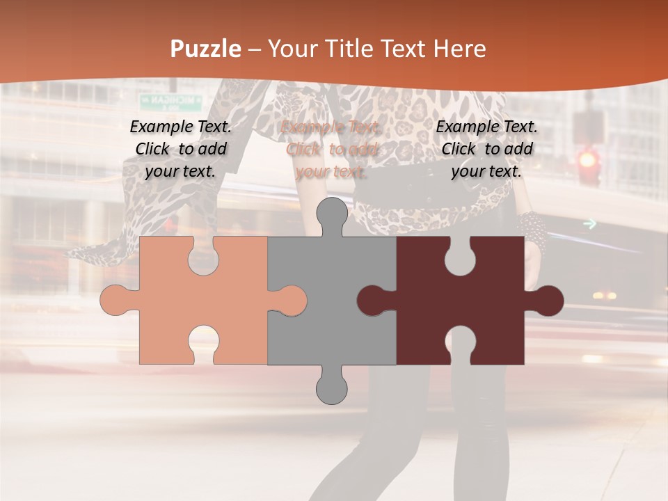 Urban Fashion Models PowerPoint Template