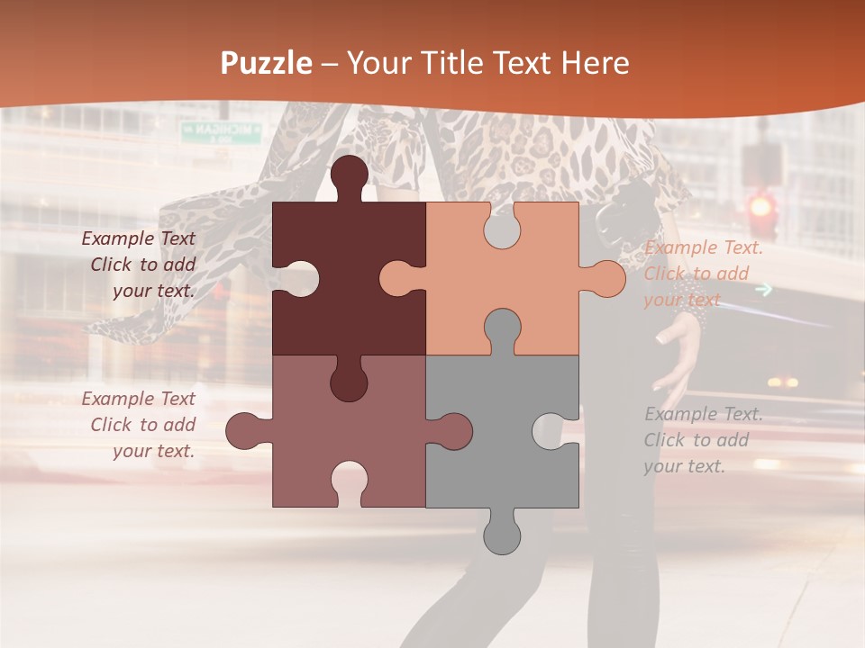 Urban Fashion Models PowerPoint Template