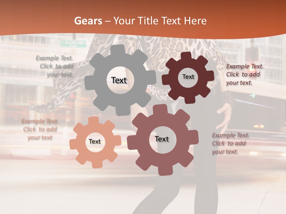 Urban Fashion Models PowerPoint Template