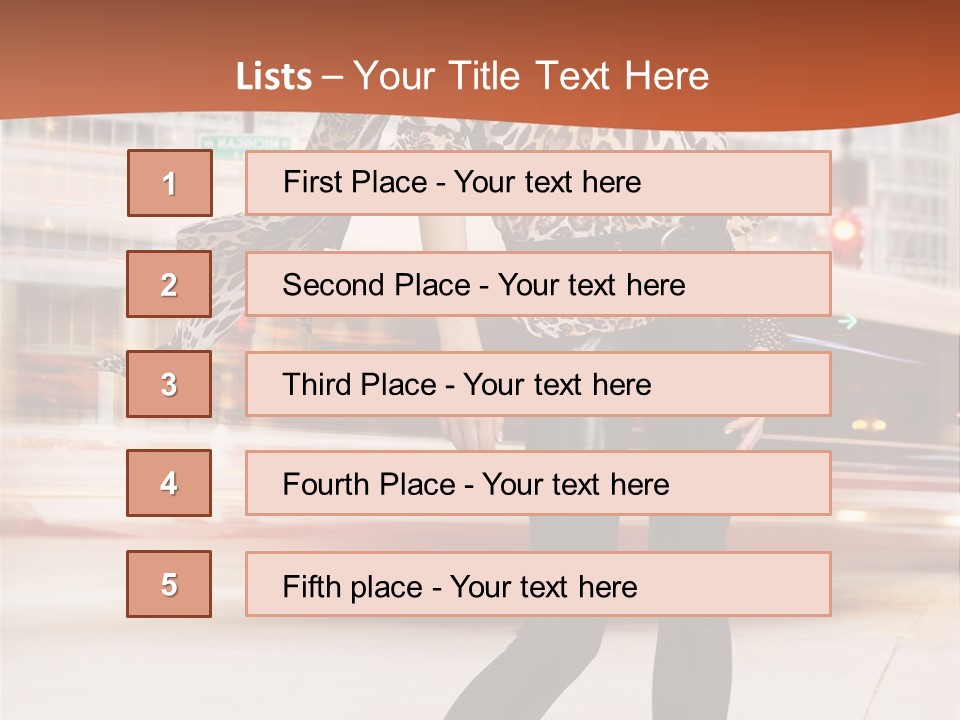 Urban Fashion Models PowerPoint Template