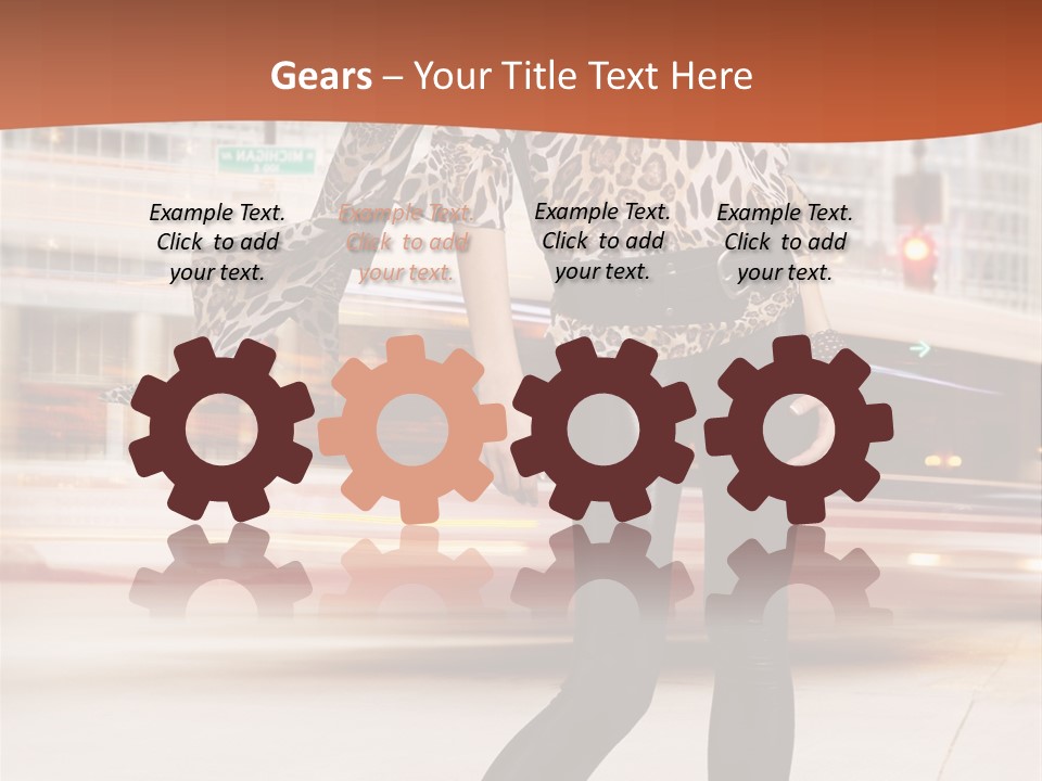 Urban Fashion Models PowerPoint Template