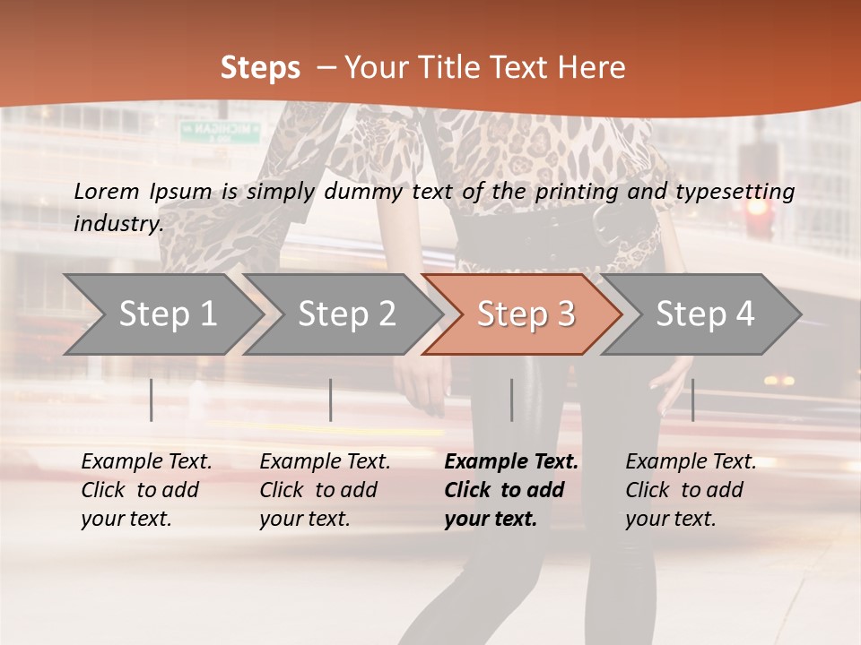 Urban Fashion Models PowerPoint Template