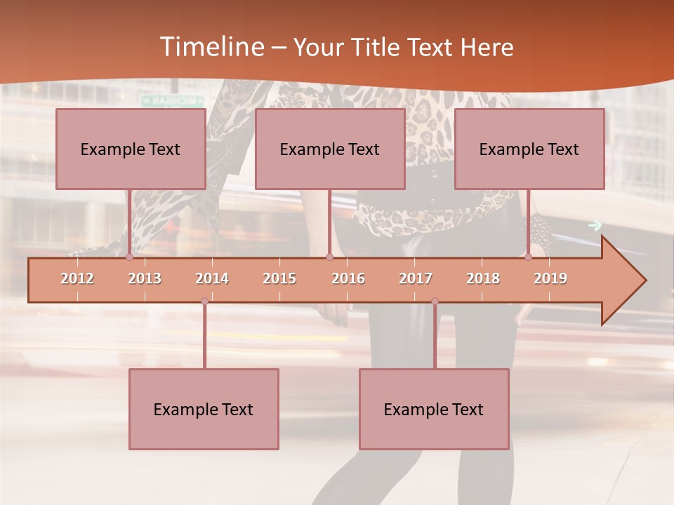 Urban Fashion Models PowerPoint Template