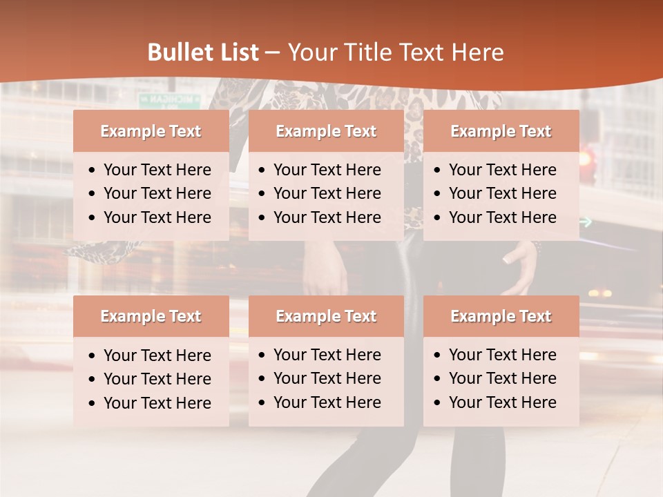 Urban Fashion Models PowerPoint Template