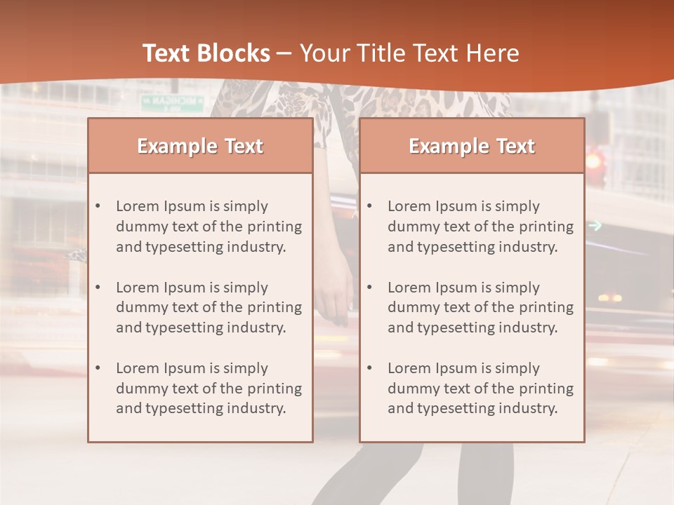 Urban Fashion Models PowerPoint Template