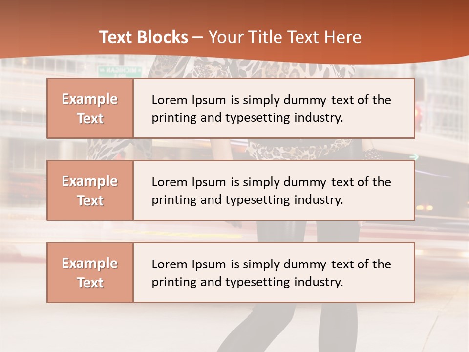 Urban Fashion Models PowerPoint Template