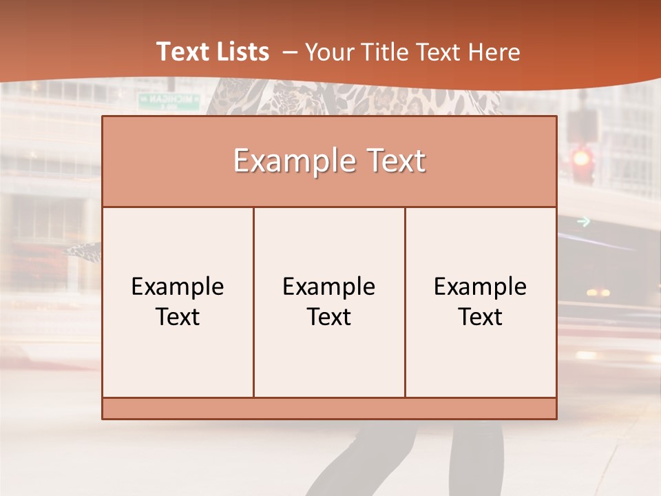Urban Fashion Models PowerPoint Template