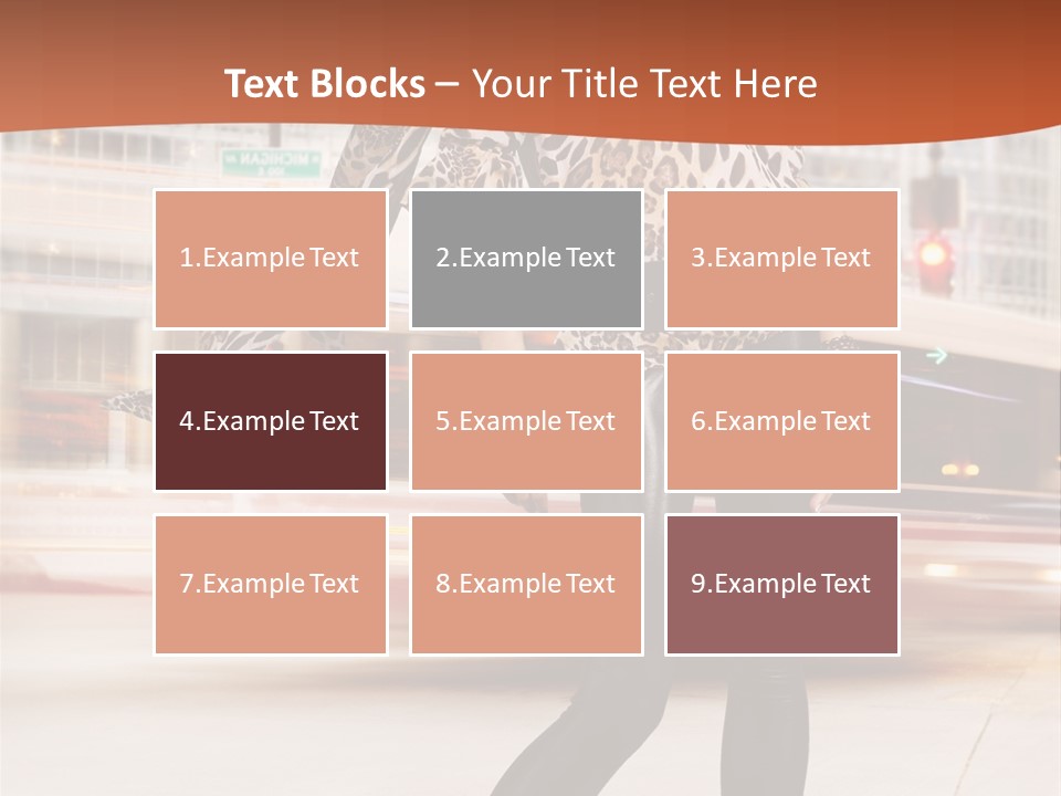 Urban Fashion Models PowerPoint Template