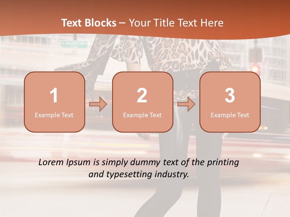 Urban Fashion Models PowerPoint Template