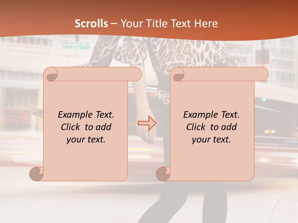 Urban Fashion Models PowerPoint Template
