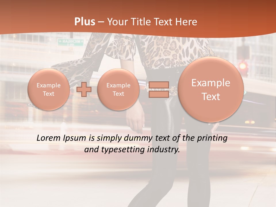 Urban Fashion Models PowerPoint Template