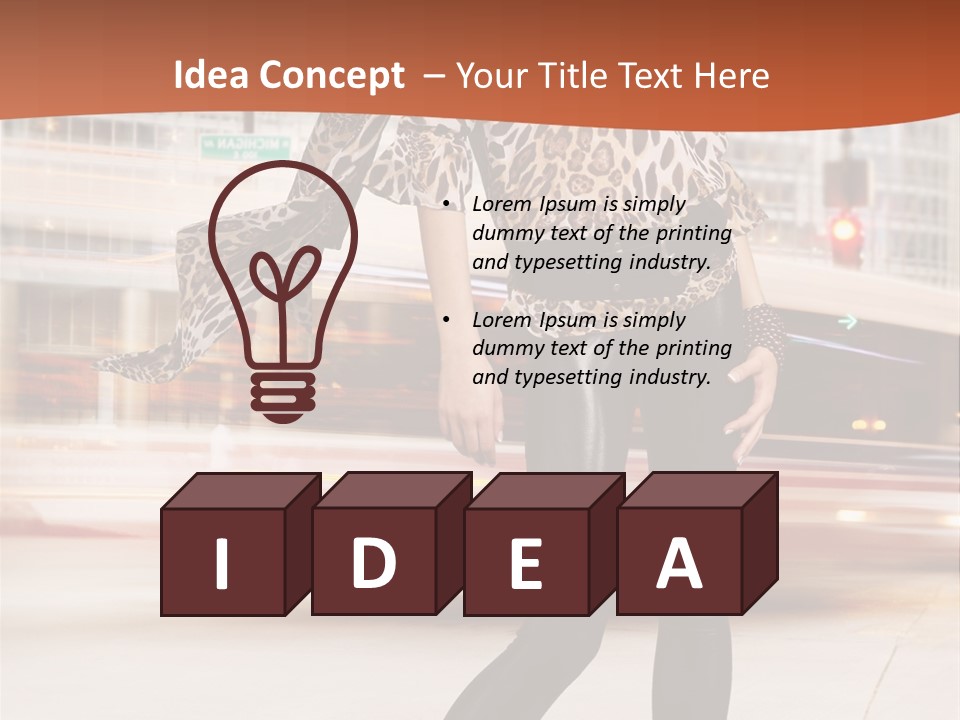 Urban Fashion Models PowerPoint Template